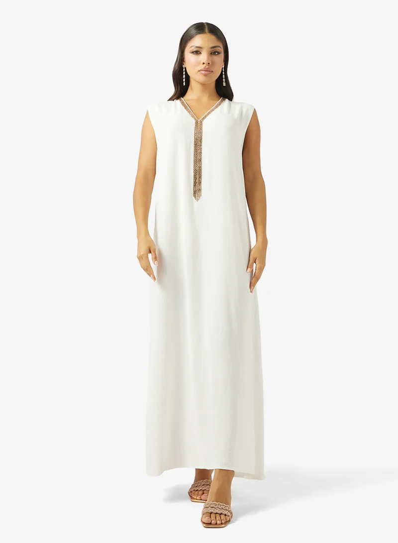 Arabian Closet  LADIES ABAYA 2 PIECE WITH BELT for Women | Best Price UAE